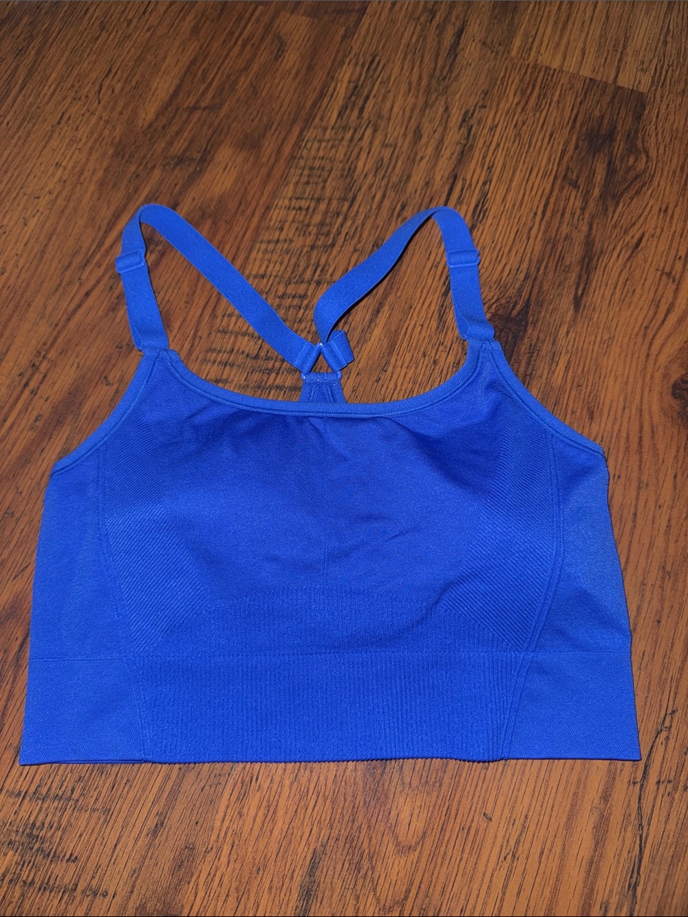 all in motion Electric Blue Seamless Sports Bralette 29.T